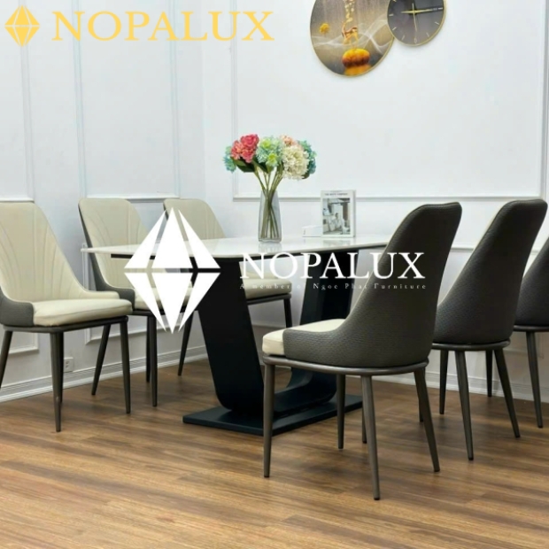 BỘ BÀN ĂN 6 CHÂN GHẾ NP 03