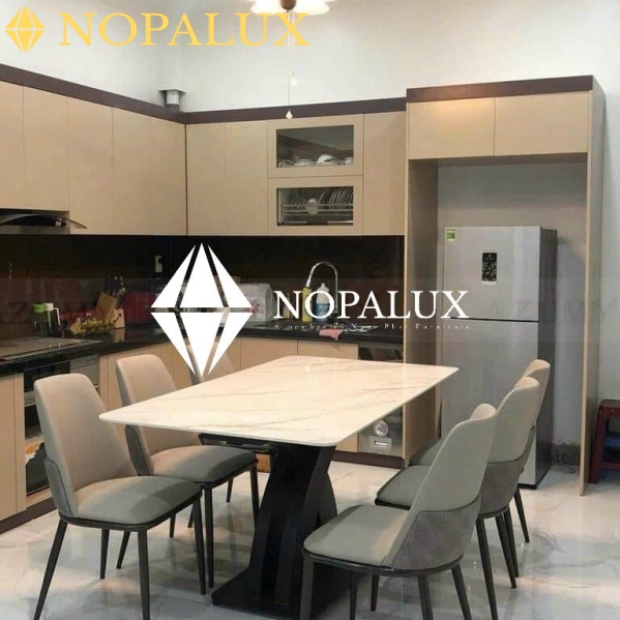 BỘ BÀN ĂN 6 CHÂN GHẾ NP 07