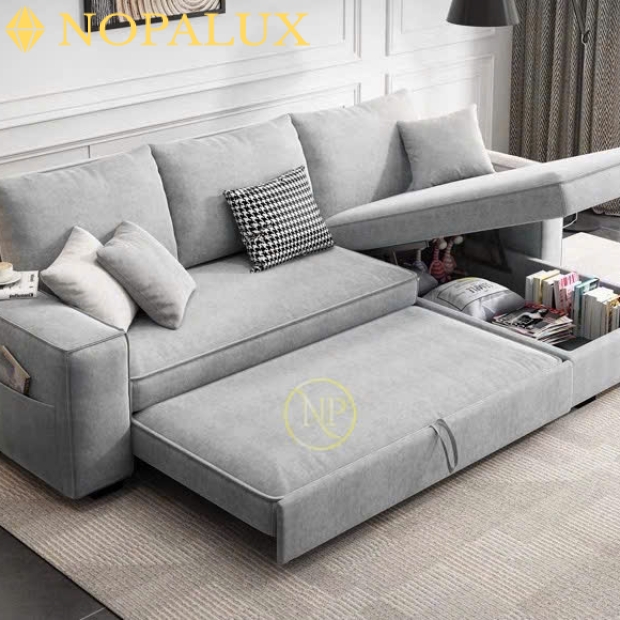 SOFA GIƯỜNG KÉO NP 105 CÓ HỘC TỦ